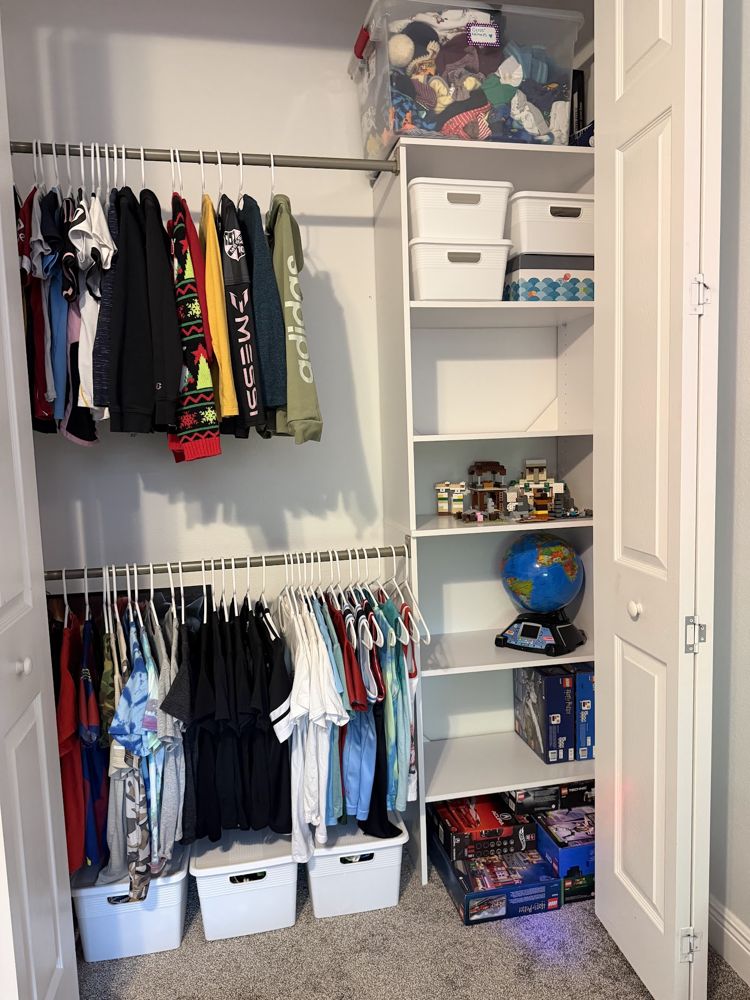 Kids' Reach-In Closet after